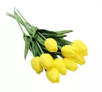 10-cabezas Inicio Deocr Mini Tulipán Real Touch Tulipán Flor