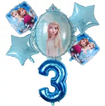 Globo Metalizado Olaf Fiesta Frozen Princesa Ana Elsa Nieve