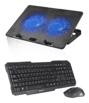 Suporte Notebook Base Nbc-50bk Teclado Mouse Sem Fio W10-bk