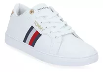 Tenis Sneakers Tommy Hill Blanco Dama Blanco 607-57