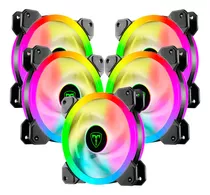 Kit Com 5 Fans T-dagger 120mm Rgb Preto