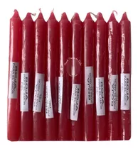 Velas Lisas Rojo Esotericas Pack De 10