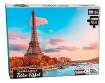 Quebra Cabeça Big Ben Ou Torre Eiffel Pais&filhos 1000 Peças