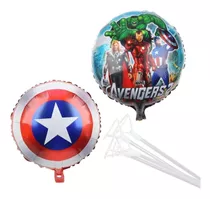 Pack 12 Globos Metálicos Personajes Peliculas Infantiles