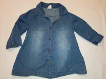 Camisa De Jean De Beba 18 24 Meses Bas Impecable 