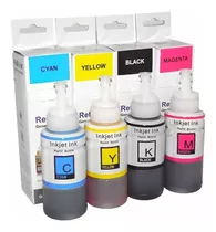 Kit 4 X Tinta Para Uso Epson L355 L365 L375 L395 L380 L200