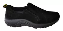 Zapatos De Hombre De Cuero Gamuzado Negro Casual 1071