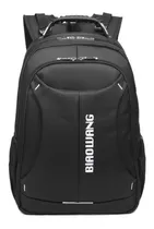 Mochila Urbana Biaowang Bw-1904 Cor Preto  Design Liso