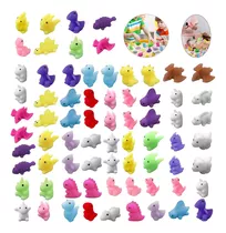 Kit 72 Pcs Mini Mochi Squishy Squeeze Toy Fidget Toy