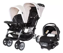 Coche Doble Baby Trend Gemelar Unisex +  Porta Bebé