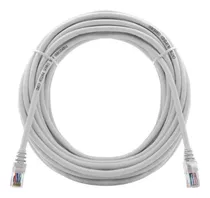 Cabo De Rede Com 10 Metros Ethernet Lan Rj45 Internet Branco