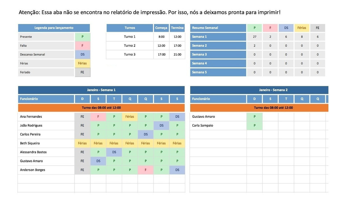 Como Montar Uma Escala De Trabalho X No Excel Trabalhador Esfor Ado