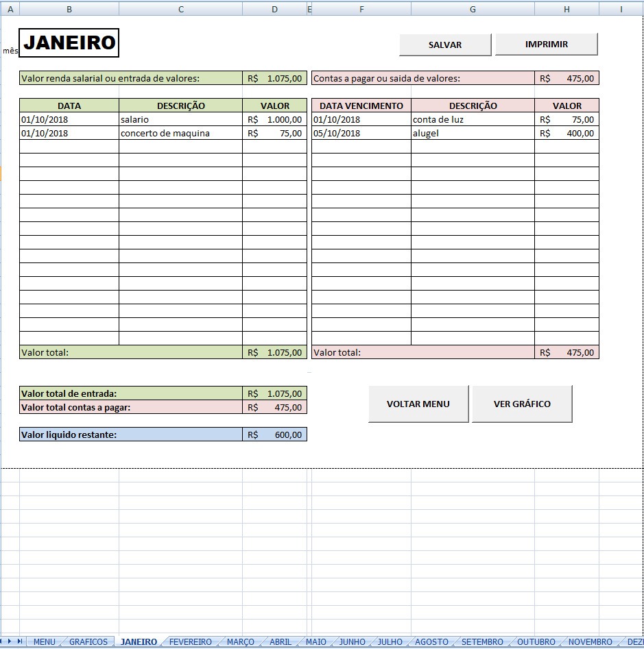 Planilha De Controle Financeiro Pessoal Baixe Modelos Gr Tis