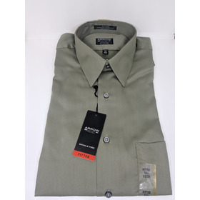 * Camisa Hombre Talla S 14 1/2, 32/33 Fitted Verde Militar