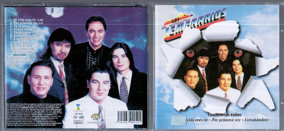 Cd Mi Vida Eres Tu Temerarios 650 00 En Mercado Libre