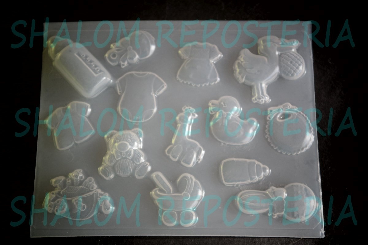 Mini Molde Baby Shower 1 Para Fondant Chocolate Jabon