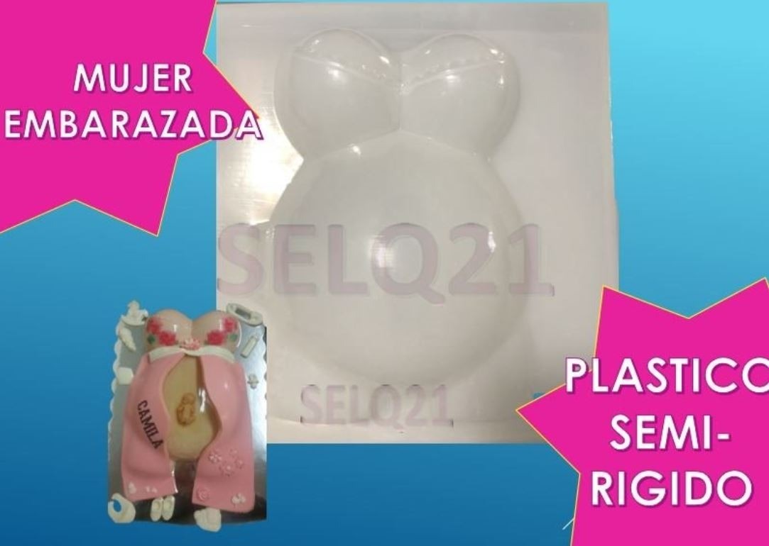 Molde Para Gelatina De Embarazada Baby Shower