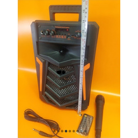  Parlante Bluetooh 1200 W + Usb+radio Fm+micro Sd+ Microfono