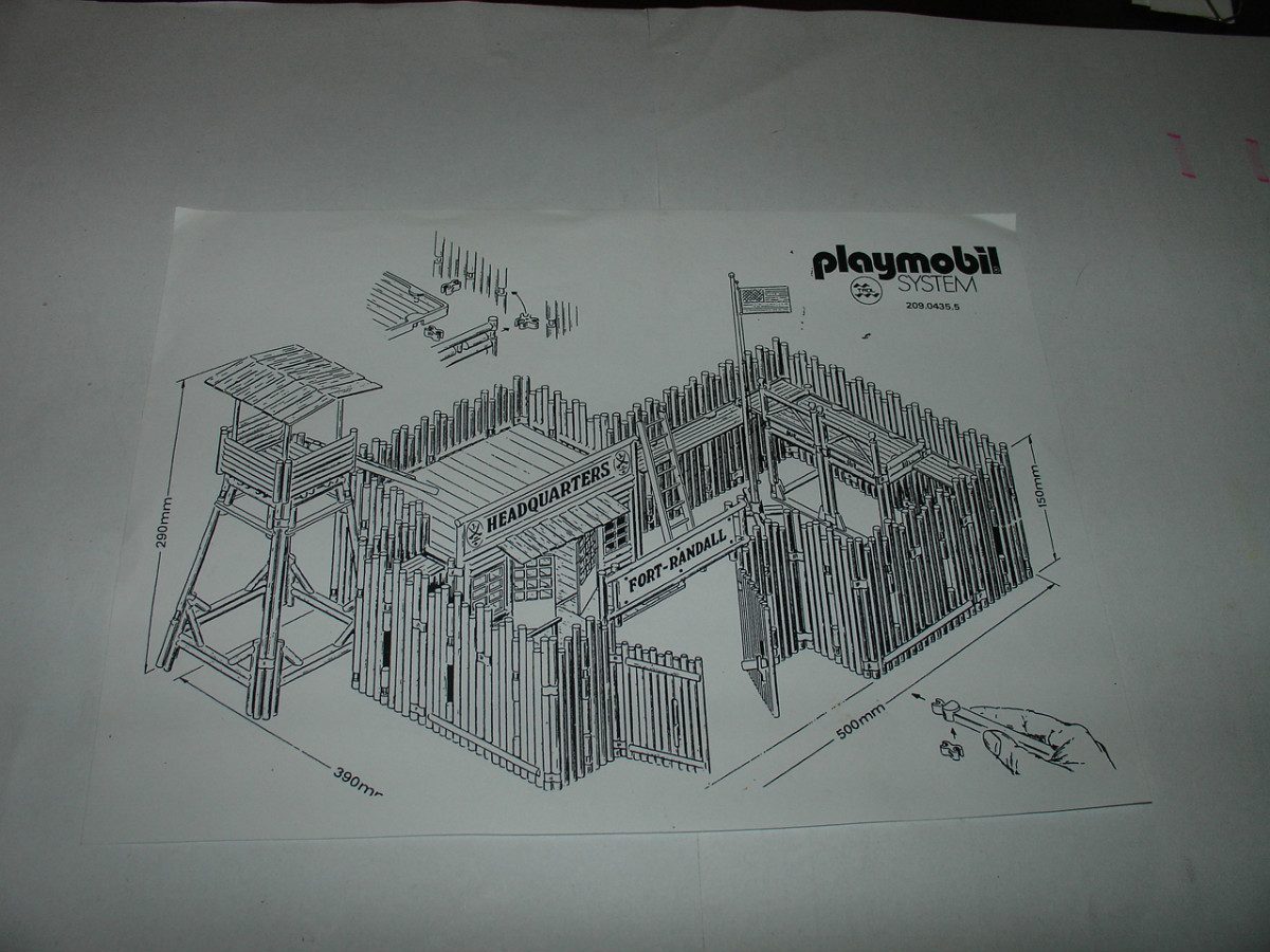 = Playmobil Manual Faroeste Fort Randall Frete Gratis - R 