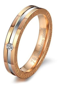 1 elegante anillo de mujer caballeros anillo Anillo de acero inoxidable anillo grabado m033