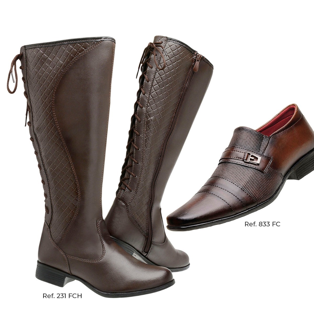 1 Bota Montaria + 1 Sapato Social Lançamento De Inverno 2019 - R$ 109,99 em Mercado Livre