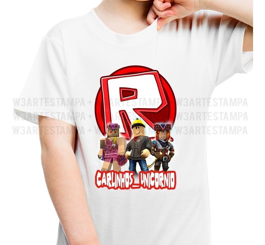 1 Camiseta Roblox Com Seu Nome Game Personalizado Jogo Blusa - imagens de blusa do roblox