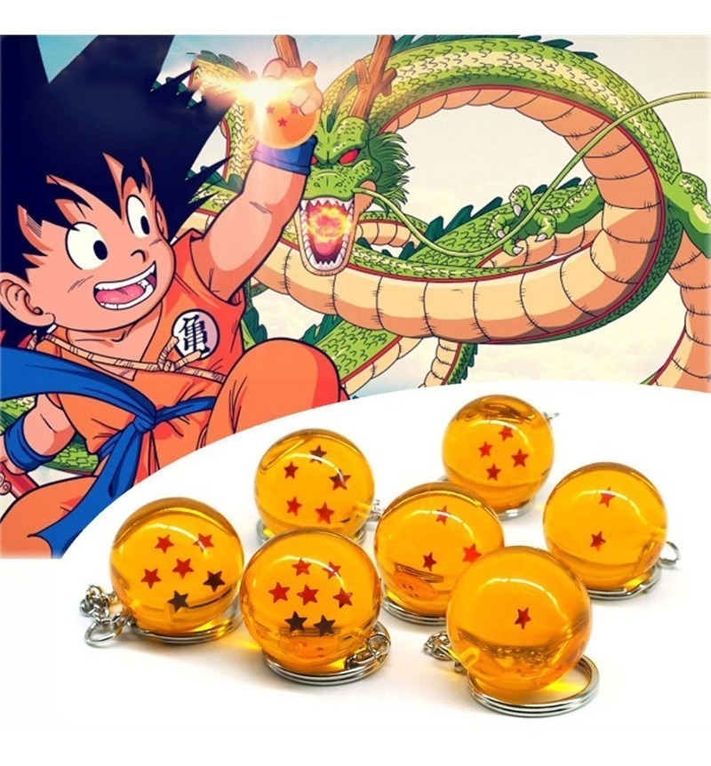 1 Llavero Dragon Ball Z Esferas Del Dragón Estrellas Goku ...