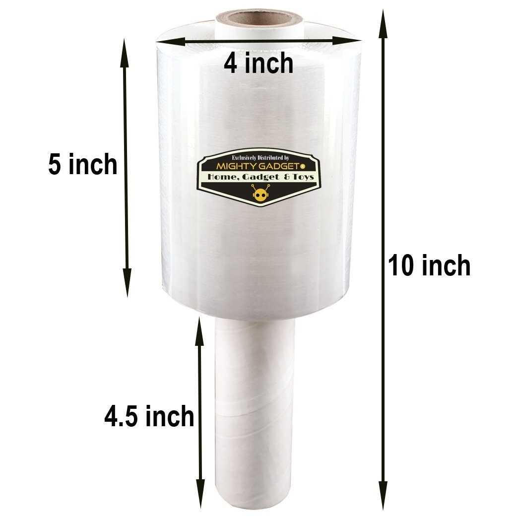 2 Pack of Mighty Gadget R Industrial Strength Mini Stretch Wrap Film with