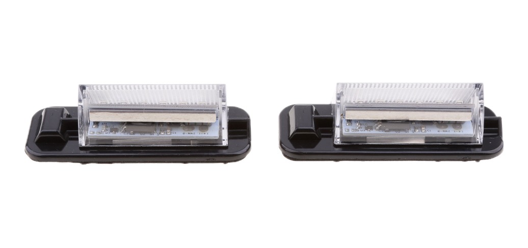 MagiDeal Par de L/ámpara de Placa Matr/ícula Accesorios Automoviles