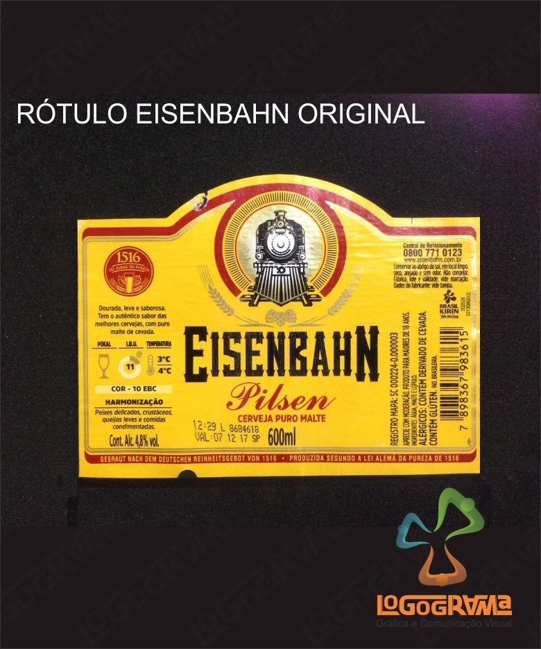 10 Adesivos Rótulo Eisenbahn Personalizados 355ml 600ml 10 Adesivos Rótulo Eisenbahn Personalizados 355ml 600ml