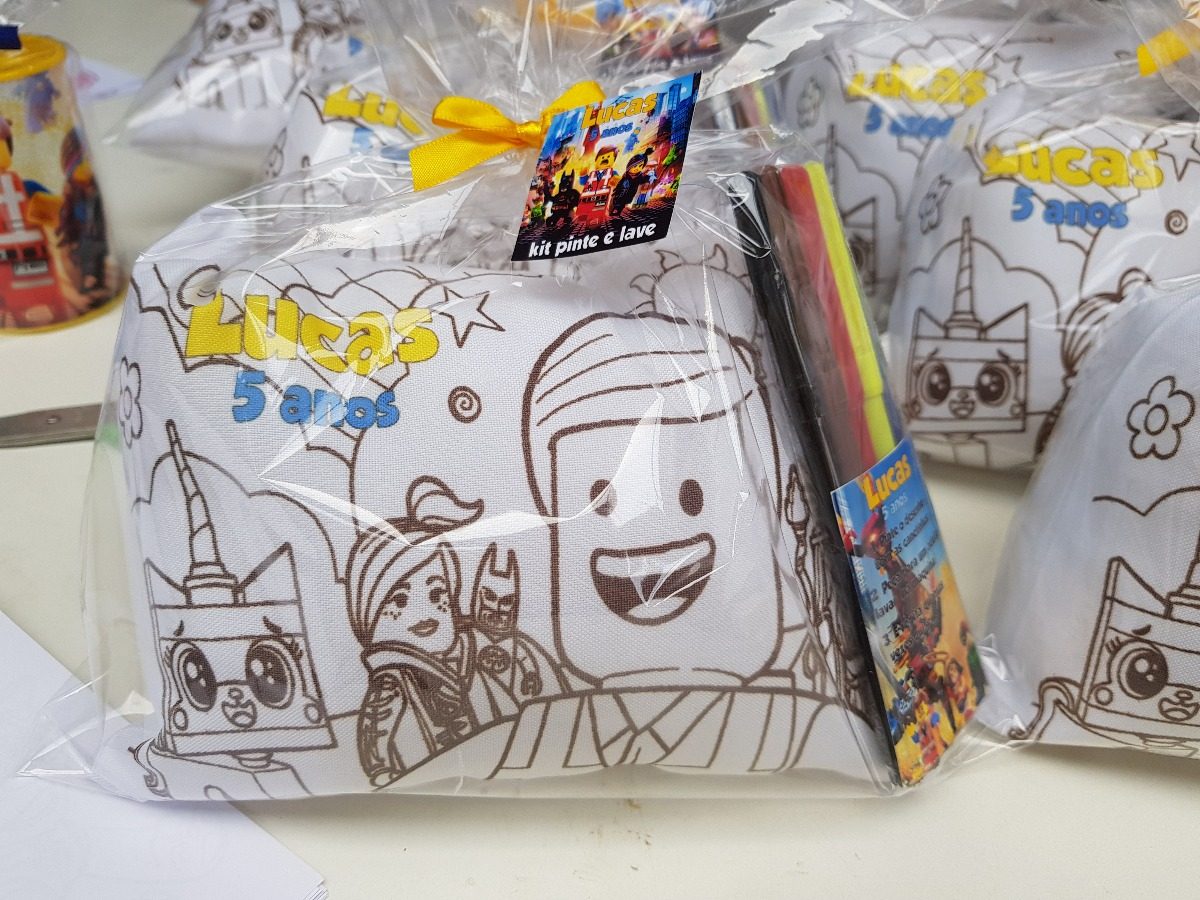 10 almofadinhas pinte e lave lego o filme colorir r 69 50 em