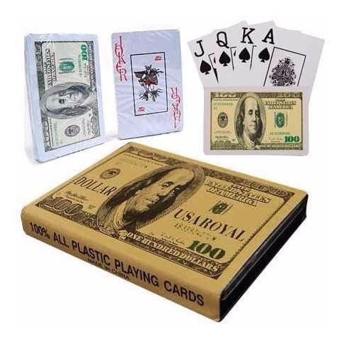 10 Baralho Dolar Com 108 Cartas E Estojo Poker Truco Zap 