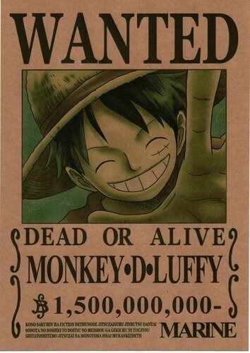 One piece wanted poster generator