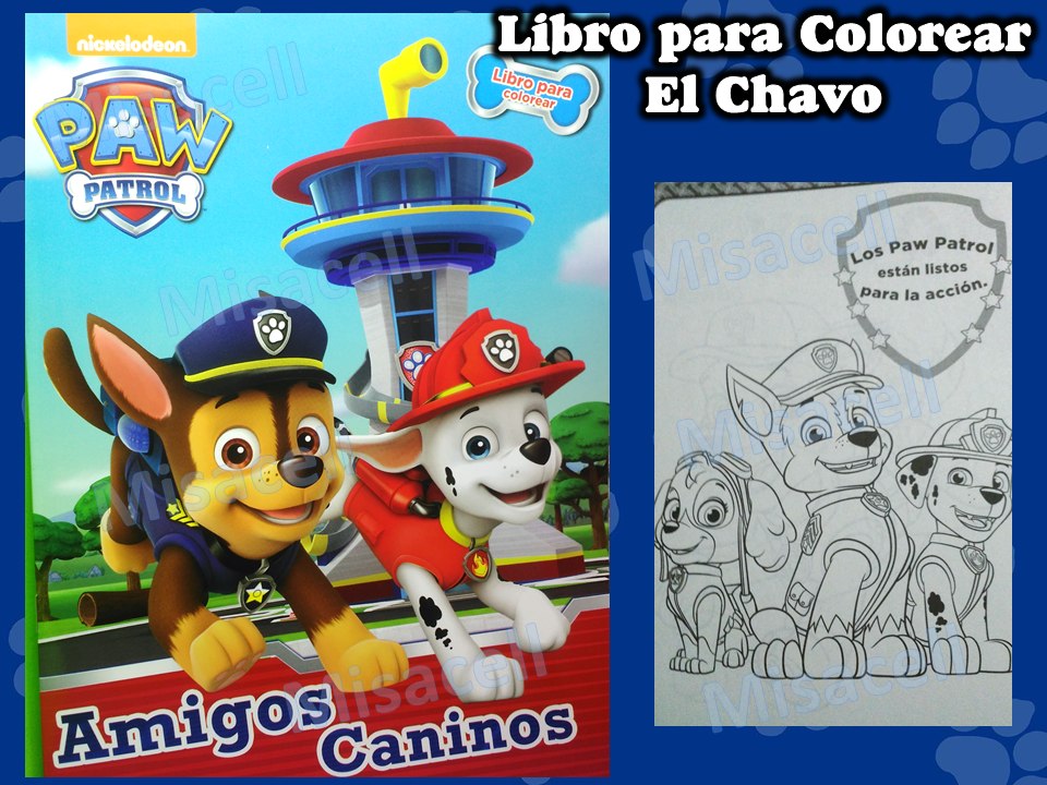 10 Libro Colorear Paw Patrol Recuerdos De Fiesta :) - $ 70 