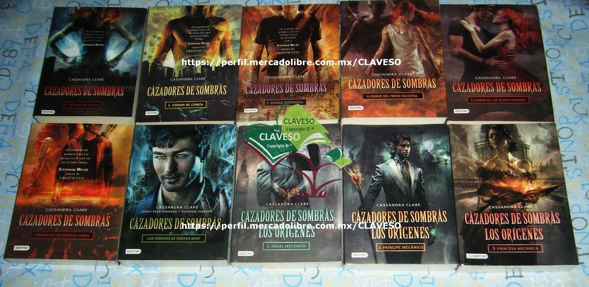 10 Libros Saga Cazadores De Sombras Or U00edgenes Cr U00f3nicas