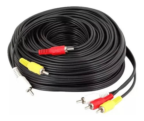 10 metros de cabo rca audio e video av sem emenda longo bom