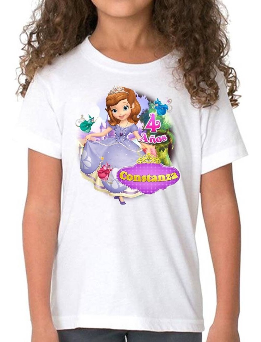camisa princesa sofia personalizada