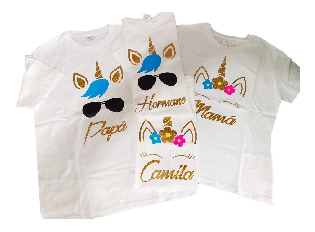 playeras de unicornio para cumpleaños