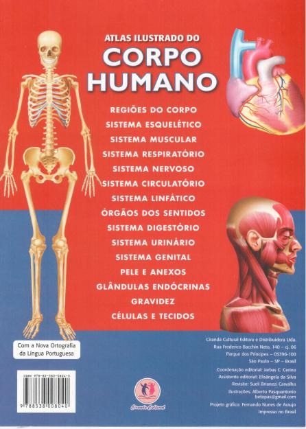 100 Atlas Iustrado Do Corpo Humano Escolar Red Frete Gratis R 50000