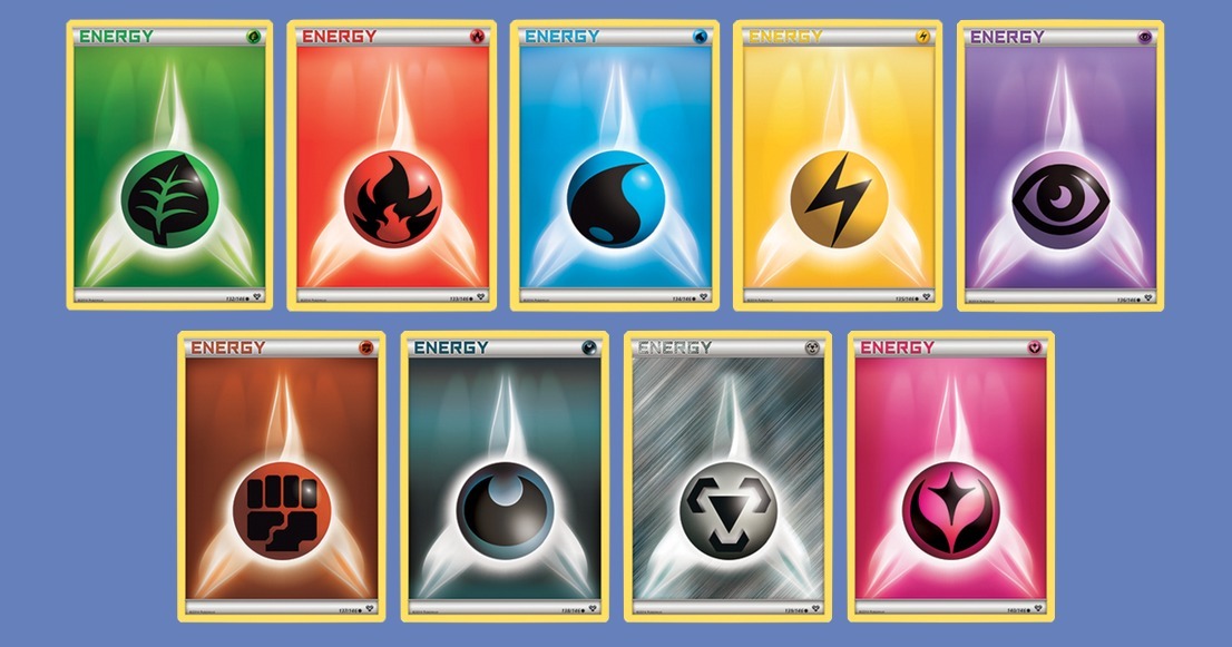 100 Cartas Energia Básica Pokemon Tcg Novo- Em Português 