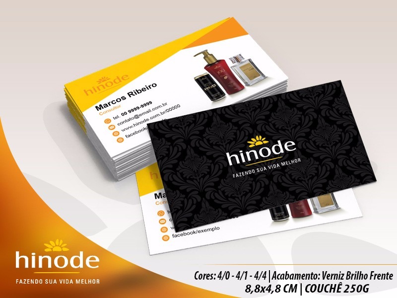 1000 cartão de visita hinode barato colorido frente e verso r 55