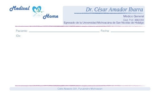 1000 Recetas Médicas Media Carta Con Copia Personalizadas - $ 1,100.00