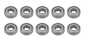 Accesorios para impresoras 3d con rodamientos de brida 10PCS//lote Rodamientos de bolas F624ZZ Rodamiento de bolas con brida blindado de metal Ranura profunda en miniatura