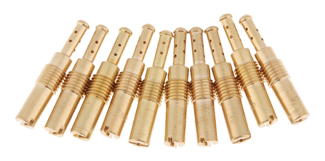 10pcs Carburador a Chorro de Piloto Lento Cobre para Keihin OKO KOSO PWK CVK