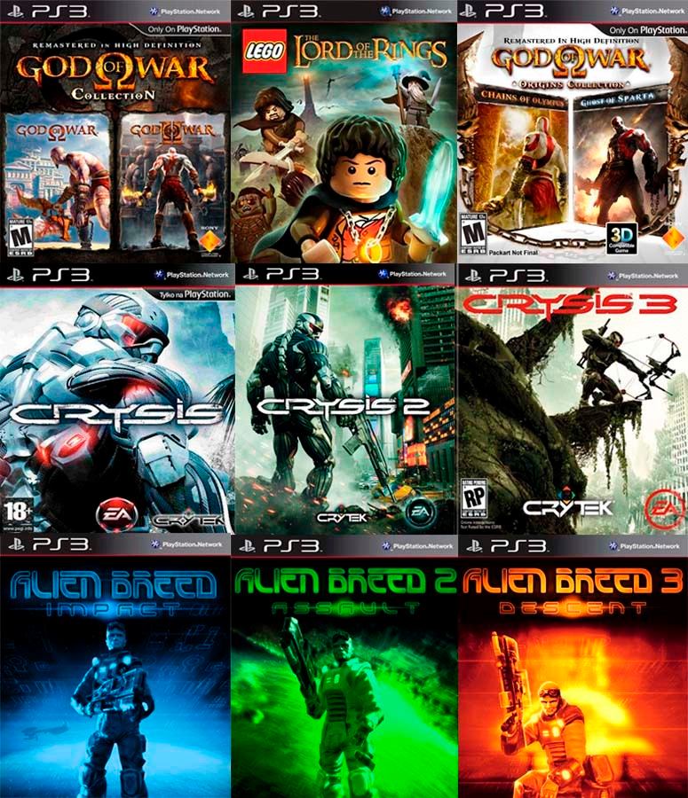 11 Juegos Ps3 God Of War Collection, Crysis Collection - $ 280.00 en Mercado Libre