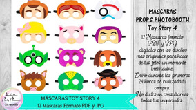 12 Máscaras Props Photobooth Toy Story 4 Pdf Y Jpg - toy story 4 leaked picture roblox