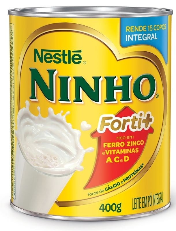 Quanto é 400 Ml De Leite 12 Unid. Leite Po Ninho Integral 400g + Frete Grátis Todo Br - R$ 259