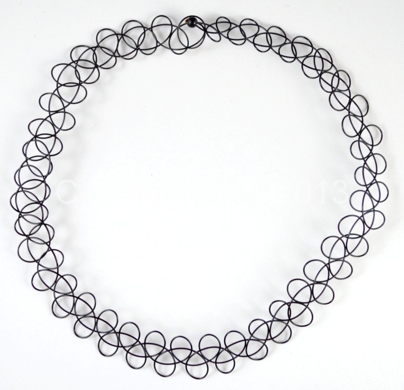 12 x collar choker gargantilla tatoo de tanza rock punk dark