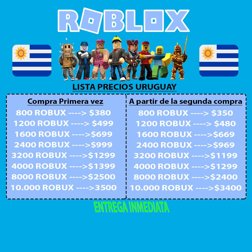 1200 Robux Roblox Garantizado El Mejor Precio 499 00 En Mercado Libre - comprar 40 robux