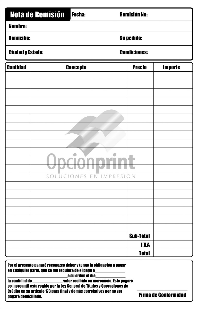 Sample Excel Templates Formato De Nota De Remision Para Llenar En Excel